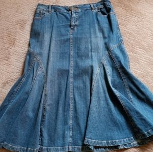 Blue Jean midi skirt